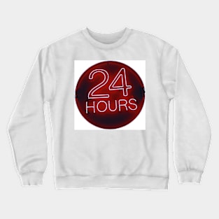 24 hrs in red Crewneck Sweatshirt